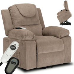 Fenix elektromos masszázsfotel felállás segítő funkcióval bézs (ME-FENIX2-BZ-T-FW)