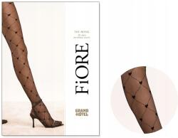 Fiore Fekete necc és szív mintás harisnyanadrág 20 den Nero 2 (32964)