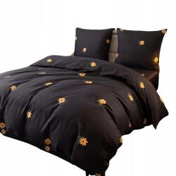  Ágyneműhuzat 160x200 +2 Ágyneműhuzat 70x80 Kétszemélyes ágyneműhuzat garnitúra Arany Virágok