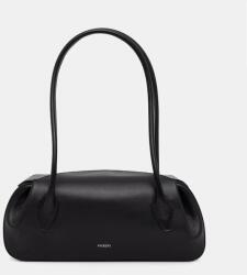 Yuzefi baguette táska női bőr OYSTER SHOULDER BAG - fekete Univerzális méret