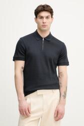 JOOP! férfi pamut póló - sötétkék M - answear - 52 990 Ft