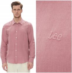 Lee Patch Shirt Garment Dye Mauve lenvászon pasztell ing kis logó XXL (112363906)