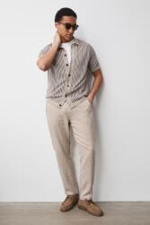 MEDICINE chino nadrág férfi lenvászonnal - bézs XL
