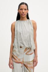 Isabelle Blanche top női selyem - zöld M