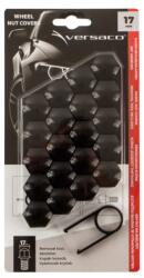 VERSACO Kerékcsavarkupak 17 mm fekete, 20 db-os készlet, VERSACO (6V17BL)