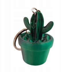  Kulcstartartó Kulcstartó Kedves Kaktus Ajándék Egyedi (BRELOK KAKTUS UŚMIECHNIETY DO TOREBKI SPODNI)