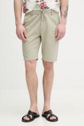Lindbergh férfi lenvászon rövidnadrág - zöld M