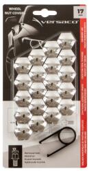 VERSACO Kerékcsavarkupak 17 mm króm, 20 db-os készlet, VERSACO (6V17CH)