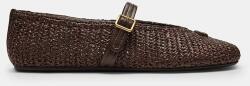Coach balerina cipő Sculpted C Raffia Soft Mary Jane - barna Női 37