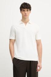 Marc O'Polo póló férfi lenvászonnal - bézs S