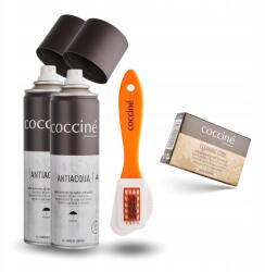 Coccine szett 2x Impregnáló vízálló kefe és radír cipőtisztító (Zestaw do Pielęgnacji i Ochrony Obuwia Nubuk)