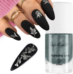Isabellenails Bélyegző Lakk, Mintás, Ezüst