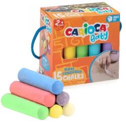 CARIOCA Baby Maxi 15 bucăți cretă de asfalt colorată - Carioca (43551)