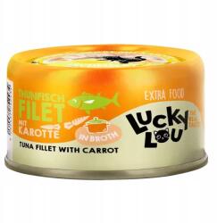 Lucky Lou 70g Extra Food Tonhal sárgarépával nedves eledel válogatós macskák számára (4262437742434)