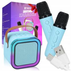 Xtech Mini Karaoke Szett 2DB Mikrofon Vezeték Nélküli Hangszóró Bluetooth-al (5907783089428)