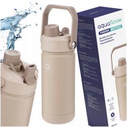 AquaFloow Thermo palack acél termosz AquaFloow 500 ml kulacs BPA-mentes italokhoz (AF209-500-BE)