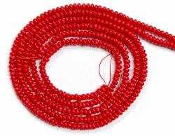  Margele Coral Rosu Disc 2x3 mm - 1 Sirag