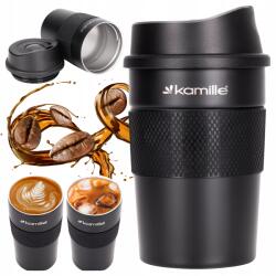 kamille Termosz Bögre Kulacs Acél 360ml Kamille munkaautóhoz (KM-2049)