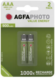 AgfaPhoto Akkumulátor mikro AGFAPHOTO AAA 2x900 mAh (AP900B2) - papir-bolt