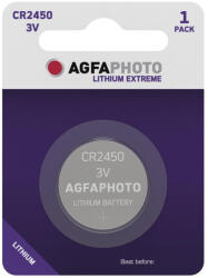 AgfaPhoto Gombelem AGFAPHOTO Lithium CR2450 1 darabos (APCR2450-NEW) - papir-bolt