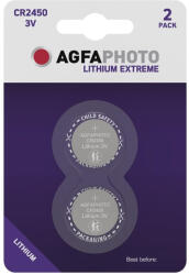 AgfaPhoto Gombelem AGFAPHOTO Lithium CR2450 2 darabos (APCR2450B2) - papir-bolt