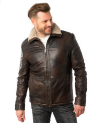 Mauritius Geaca de Iarna Imblanita din Piele Barbati Mauritius Maro Antic MMNuuko - readytowear - 1 299,00 RON