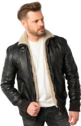 Mauritius Geaca de Iarna din Piele Barbati Mauritius Negru Antic MMFyol - readytowear - 1 199,00 RON