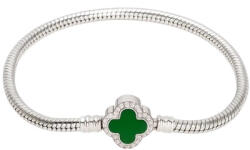 ElectraStore Bratara Tip Pandora Cu Charm Verde Alhambra (C4233)