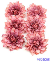  Dália selyemvirág fej 7-8cm - Antik Mályva