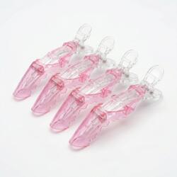 Perfectbeauty Set 4 clipsuri Coccodrillo DRAGON 11, 5 cm - ROZ (BFUTI43394)