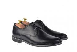 Ciucaleti LUX Pantofi barbati, model casual din piele naturala box, culoare neagra - 336NBOX, marimea 38
