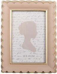 Clayre & Eef Rama foto masa polirasina roz aurie 15x3x20 cm / 10x15 cm (2F1310deco)