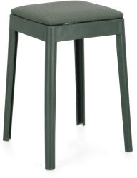 Bizzotto Taburet polipropilena piele ecologica verde petrol Scooby 34x34x49 cm (0734522X)