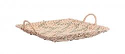 Bizzotto Tava decorativa iarba mare natur verde 34x34x4.5 cm (0184765X) Tava