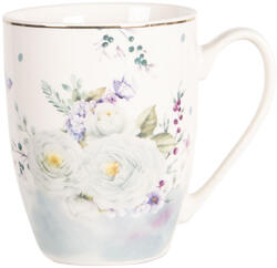 Clayre & Eef Cana portelan Flowers 12x8x10 cm, 360 ml (BUTMUX)