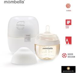 Mombella Biberon anticolici Mombella Breast-Like 120ml, tetina S flux lent, PPSU, Ivory (8140)