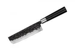 Samura Cutit Nakiri Samura Black Smith, otel carbon, HRC 58, lama 16.8 cm