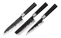 Samura Set cutite Black Smith, otel carbon, 3 piese