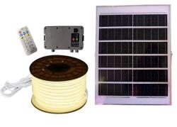  Banda Led 50 metri cu panou solar 4000k (2048-B)