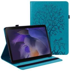  Tree PU bőr pénztárca tok tablethez Samsung Galaxy Tab A8 10.5 (2021) - kék (101239862B)