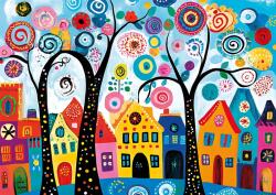 KS Games - Puzzle Candy Tree Town - 500 piese