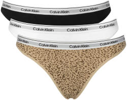 Calvin Klein Lenjerie (Pack of 3) Thong LV00QD5209 3RN black/ classic white/ animal m (LV00QD5209 3RN black/ classic white/ animal m)