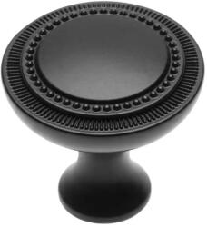 GTV Buton mobila negru mat IMPERIA 31x31mm (GA-IMPER-1-20M)