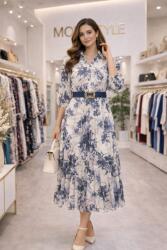 Modi style Rochie elegantă cu nasturi funcționali-M