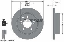 TEXTAR Disc frana TEXTAR 92338503 (92338503)