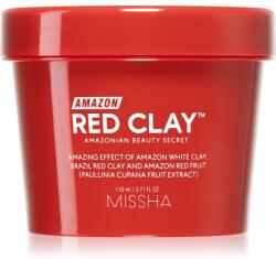 Missha Amazon Red Clay masca de curatare pentru reducerea sebumului si minimalizarea porilor cu argila 110 ml Masca de fata