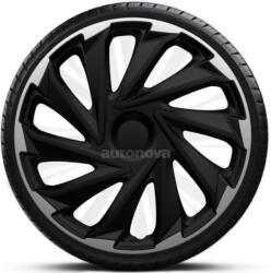 Autonova 14"-os Misano Silver Black dísztárcsa garnitúra (4darab) (ARG14MISANOSB_1)