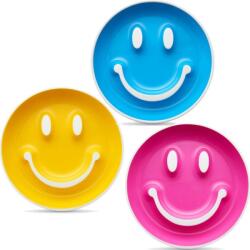 Munchkin Комплект Munchkin - Smile N Scoop training plate, чинийка с лъжичка, син (5019090124492)