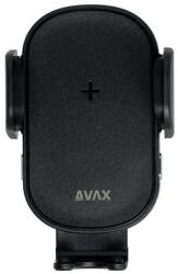 AVAX Autós töltő, vezeték nélküli, szellőzőrácsra, AVAX WH600 Freely+, fekete (AXWH600) (AXWH600)