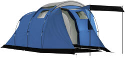 Outsunny Cort de camping tunel pentru 4 persoane impermeabil 3000mm dublu strat anti-condensație înălțime 190cm Albastru închis | Aosom Romania (A20-580V00DB) Cort